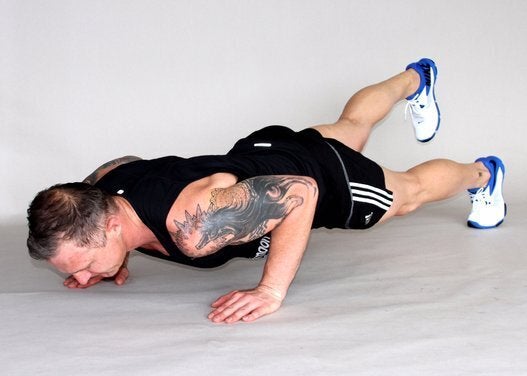 Push-Up with Leg Lift