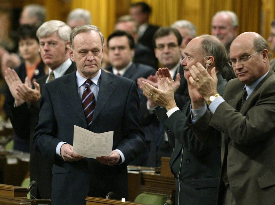 Former prime minister Jean Chretien