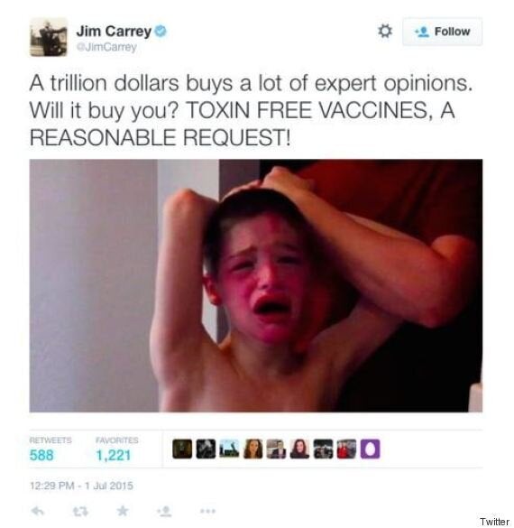 Mom Outraged After Jim Carrey Tweets Photo Of Son Without Permission