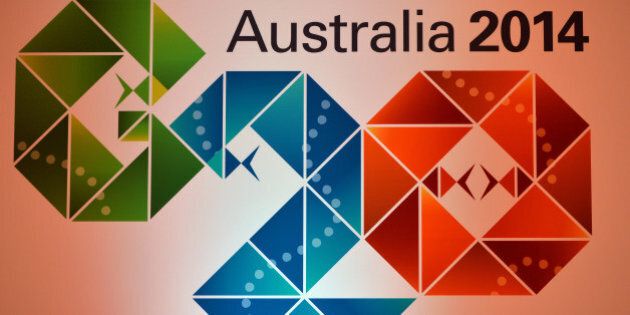 The Logo of the G20 Australia 2014 at the press conference room during the G20 Finance Ministers and Central Bank Governors meeting in Sydney on February 21, 2014. AFP PHOTO / Saeed KHAN (Photo credit should read SAEED KHAN/AFP/Getty Images)