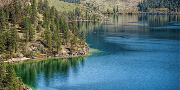 shades of blue and green - Kalamalka Lake, Vernon BC.