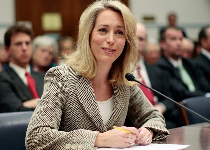 Valerie Plame testifies before the House Oversight Committee on March 16, 2007. She said her identity was "carelessly and recklessly abused by senior government officials” who should have protected her and her work.