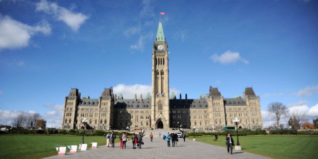 A general view of the Canadian Parliament Building in Ottawa.