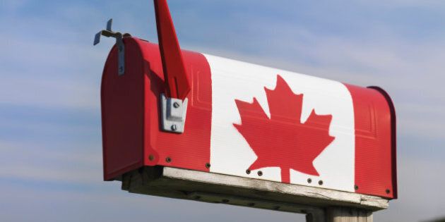 Mailbox with a Canadian, Ontario, Canada