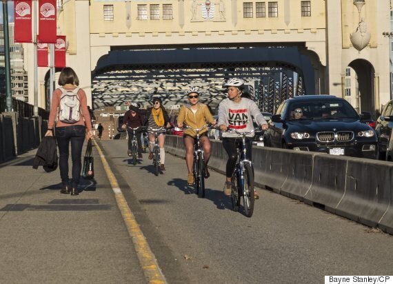 burrard bridge bike lane