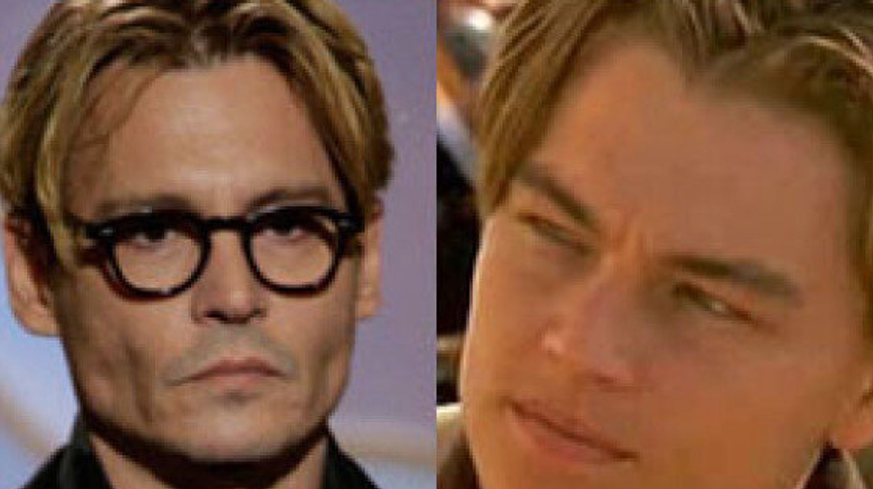 Johnny Depp's Golden Globes 2014 Hair Looks Like Leonardo DiCaprio's In ' Titanic' (PHOTOS) | HuffPost Style