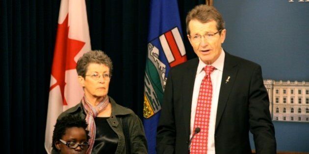 Liberal leader David Swann announces his intentions to resign as leader after the 2011 Spring Session of the Alberta Legilslative Assembly (Photo taken February 1, 2011)