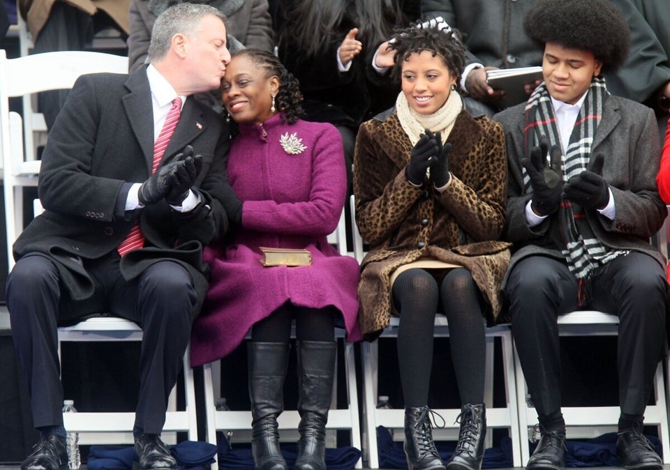 Bill de Blasio and Chirlane McCray