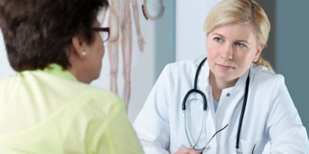 at the doctors office