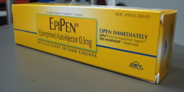 Adult-doses Epinephrine auto-injector, for intramuscular administration.
