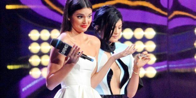TORONTO, ON - JUNE 15: Kendall Jenner and Kylie Jenner host the 2014 Much Music Video Awards at MuchMusic HQ on June 15, 2014 in Toronto, Canada. (Photo by Ernesto Distefano/Getty Images)