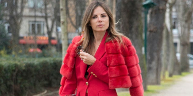 PARIS, FRANCE - MARCH 09: Vogue editor and creative director of Louis Leeman Erica Pelosini wears all Pucci on day 7 of Paris Collections: Women on March 09, 2015 in Paris, France. (Photo by Kirstin Sinclair/Getty Images)