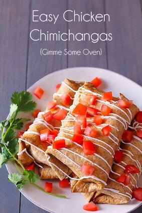 Easy Chicken Chimichangas