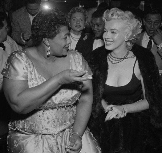 Marilyn Monroe and Ella Fitzgerald