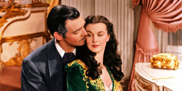 Clark Gable (1901Â1960), US actor, and Vivien Leigh (1913-1967), British actress, in a publicity still issued for the film, 'Gone with the Wind', 1939. The drama, directed by Victor Fleming (1889-1949), starred Gable as 'Rhett Butler', and Leigh as 'Scarlett O'Hara'. (Photo by Silver Screen Collection/Getty Images)