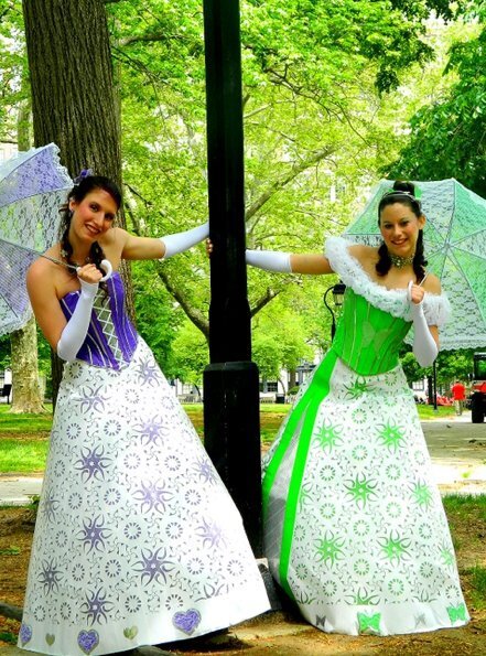 Peacock Duct Tape Prom Dresses