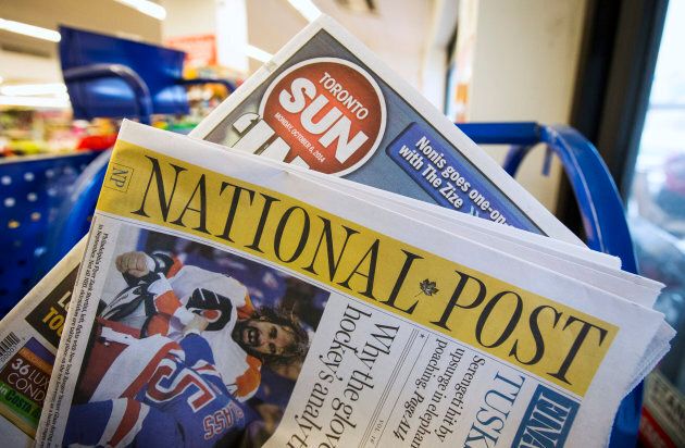 Toronto Sun and National Post newspapers, owned by Postmedia.