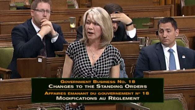 Candice Bergen speaks in the House of Commons on June 19, 2017.