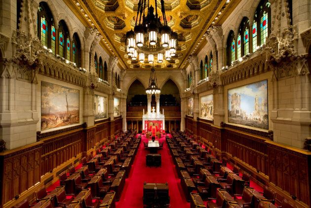 The Senate chamber on Parliament Hil.
