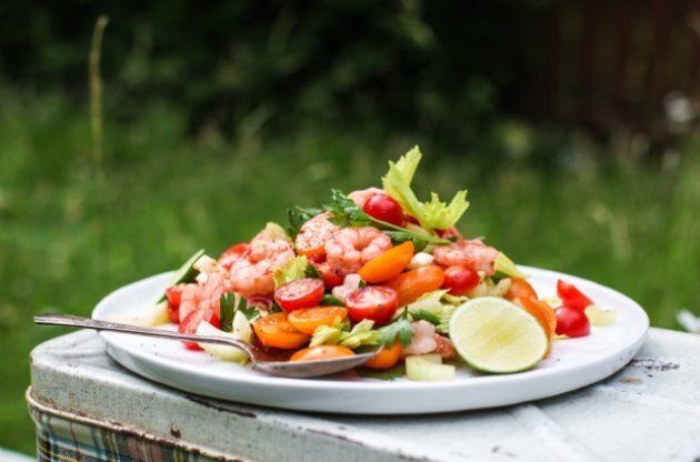 Bloody Caesar Shrimp Salad for Canada Day