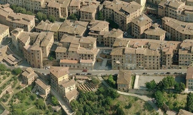 Overview of the layout in Siena Italy