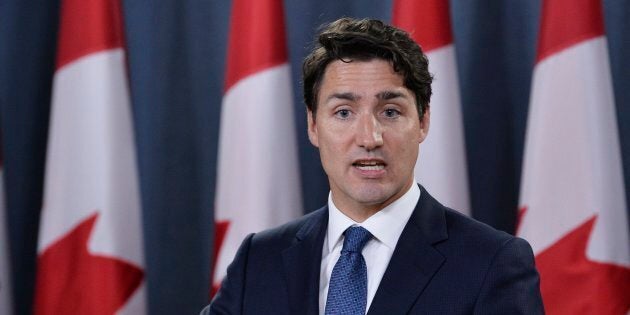 Prime Minister Justin Trudeau holds a press conference in Ottawa on June 27, 2017.