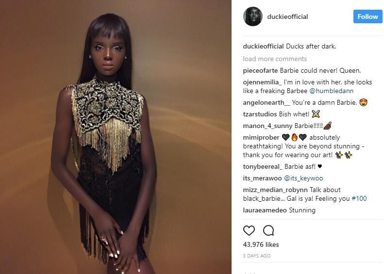 model looks like barbie