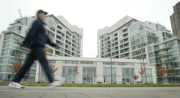 Waterfront condos in Toronto.