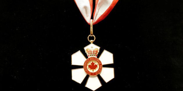 Britain's Prince Charles' Order of Canada is pictured, before being presented to him, at Rideau Hall in Ottawa, Ontario, Canada July 1, 2017.