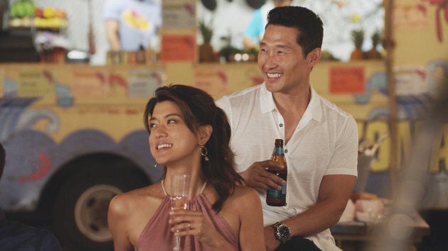 Grace Park and Daniel Dae Kim. (Photo by CBS via Getty Images)