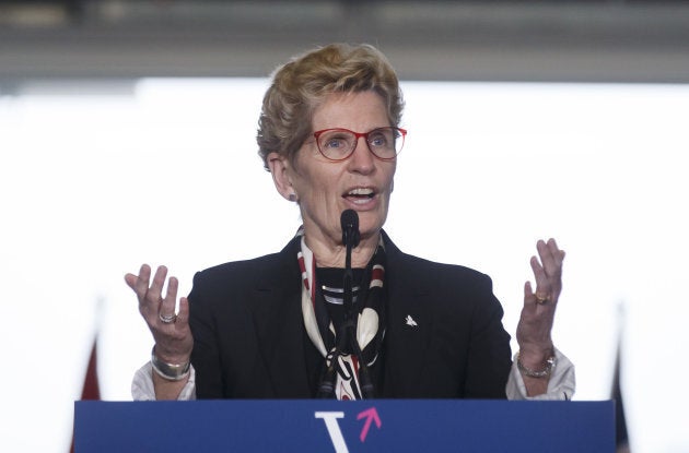 Ontario Premier Kathleen Wynne speaks during an event at MaRS Discovery District in Toronto, Ont., March 30, 2017.