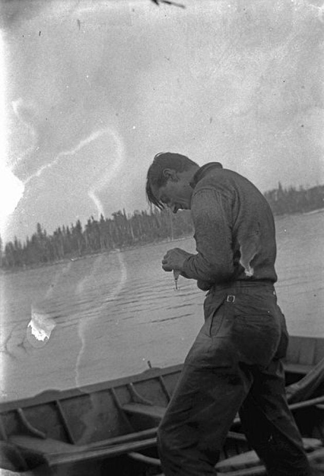 Tom Thomson fishing in Algonquin Park.