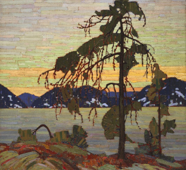 This painting, called The Jack Pine, was finished by Tom Thomson sometime between 1916 and 1917.