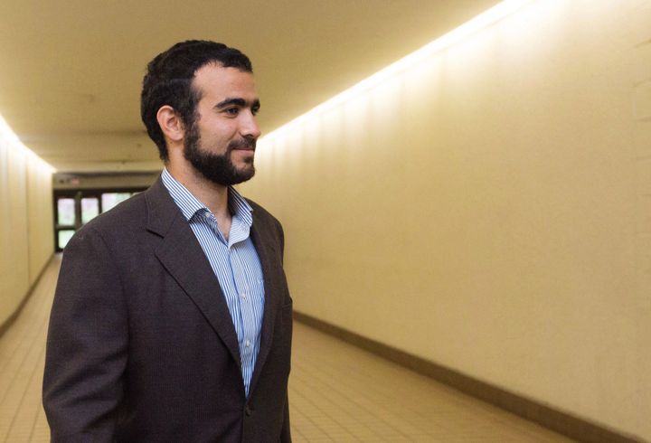 Omar Khadr leaves court after a judge ruled to relax bail conditions in Edmonton on Sept. 18, 2015. The federal government has paid former Guantanamo Bay inmate Omar Khadr $10.5 million as part of a deal to settle his long-standing lawsuit over violations of his rights, The Canadian Press has learned.Speaking strictly on condition of anonymity, a source familiar with the situation said the Liberal government wanted to get ahead of an attempt by two Americans to enforce a massive U.S. court award against Khadr in Canadian court. THE CANADIAN PRESS/Amber Bracken