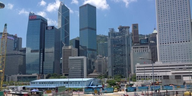 A scene from Hong Kong.