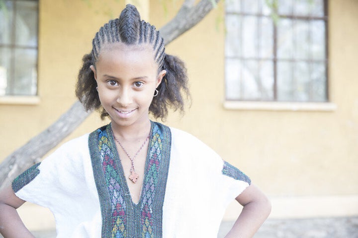 An adolescent girl at school in northern Ethiopia