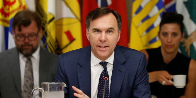 Canada's Finance Minister Bill Morneau speaks during a meeting with his provincial counterparts in Ottawa, Ontario, Canada, June 19, 2017.