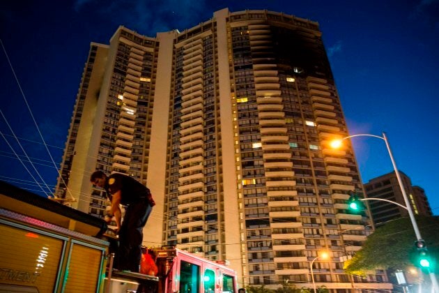 The Marco Polo building in Honolulu was hit by a deadly fire on Friday night.