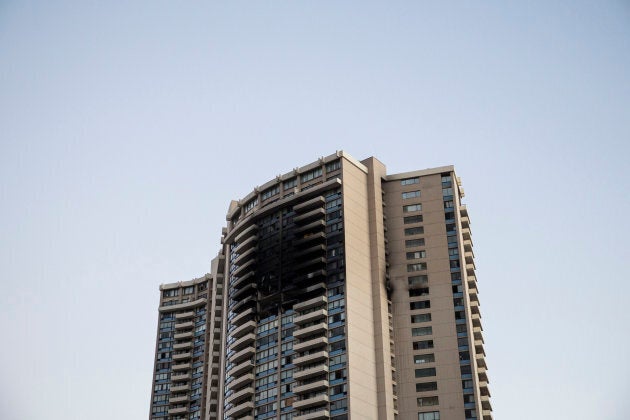 The Marco Polo building did not have a sprinkler system. A fire spread and killed three people in the apartment complex.