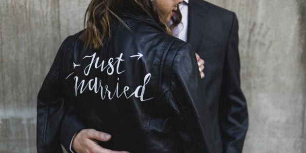 Just married jacket sale