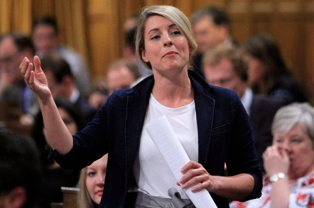 Heritage Minister Melanie Joly stands in the House of Commons during Question Period on Parliament in Ottawa, Thursday, May 18, 2017.