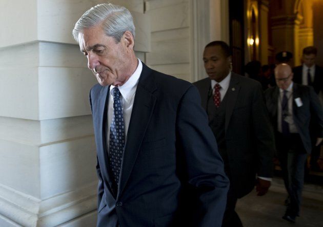 Special Counsel Robert Mueller leaves following a meeting with members of the US Senate Judiciary Committee in Washington, DC on June 21, 2017.