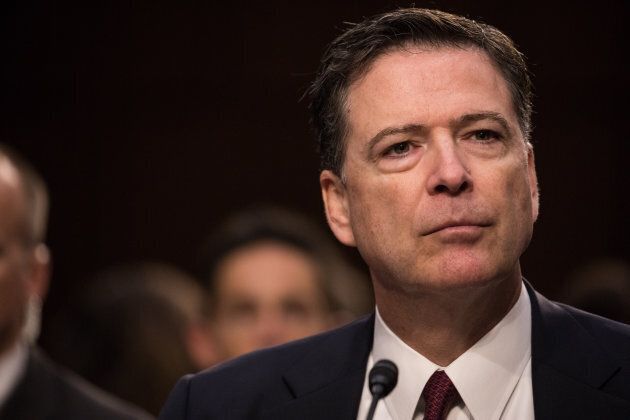Former FBI Director James Comey testified in front of the Senate Intelligence Committee in Washington, on June 8, 2017.