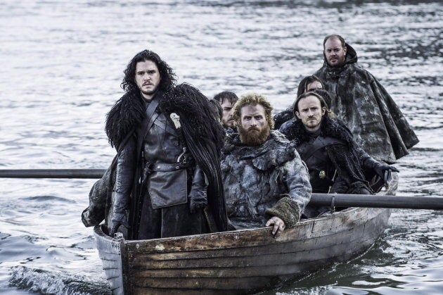 Kit Harington as Jon Snow, left, in a scene from Game of Thrones.