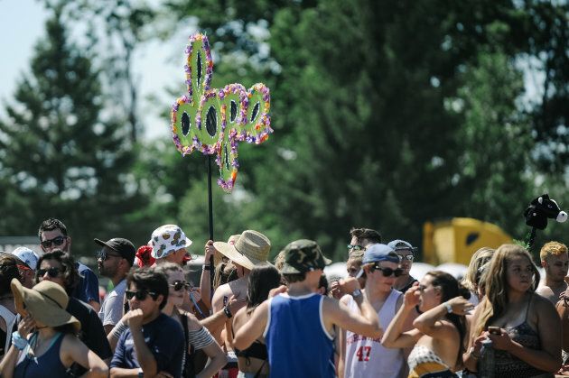 Music fans attend the 2016 Way Home Music Festival on July 22, 2016 in Oro-Medonte, Ont.