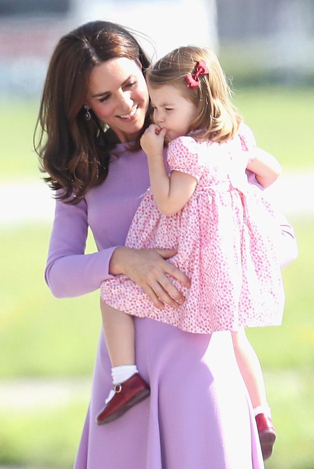 The Duchess and Princess Charlotte. (Photo by Chris Jackson/Getty Images)