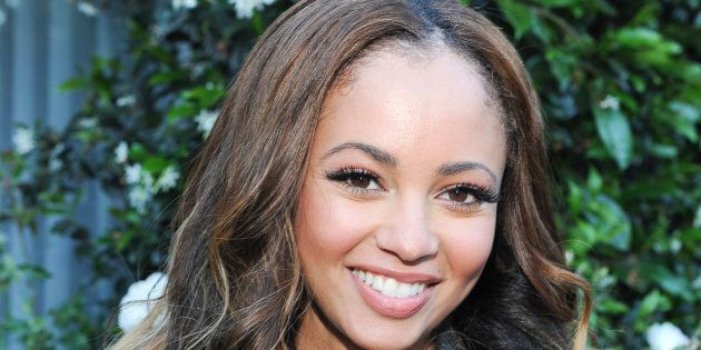 Vanessa Morgan attends a product launch in Los Angeles on June 12.