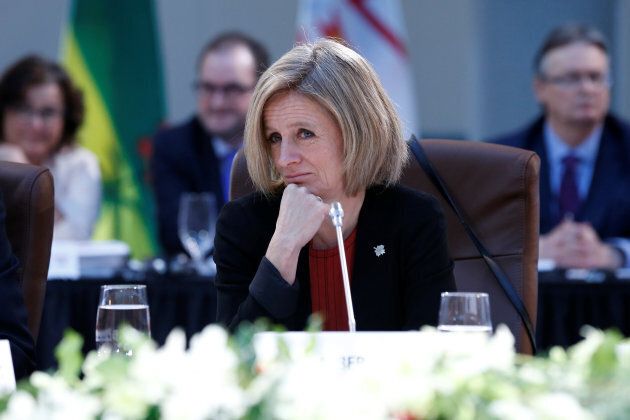 Alberta Premier Rachel Notley takes part in the First Ministers meeting in Ottawa, Ont., Dec. 9, 2016.