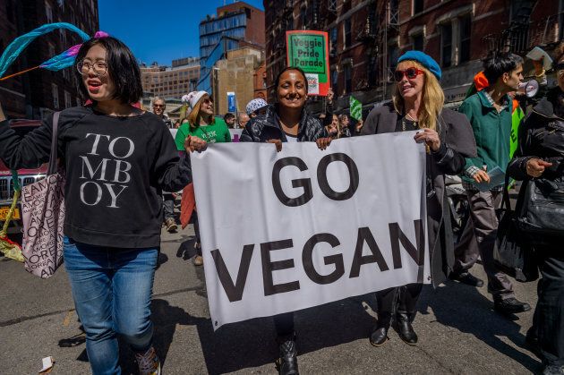 New York-based animal-rights activists, environmentalists, and people concerned with their health participated on the 10th annual NYC Veggie Pride Parade, which took place in Greenwich Village/Union Square. For vegetarians, the day's festivities are sure to give their meatless way of living a much-needed boost.