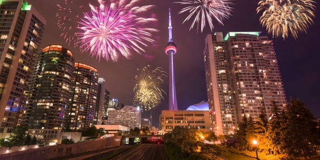 Toronto night view for the new year